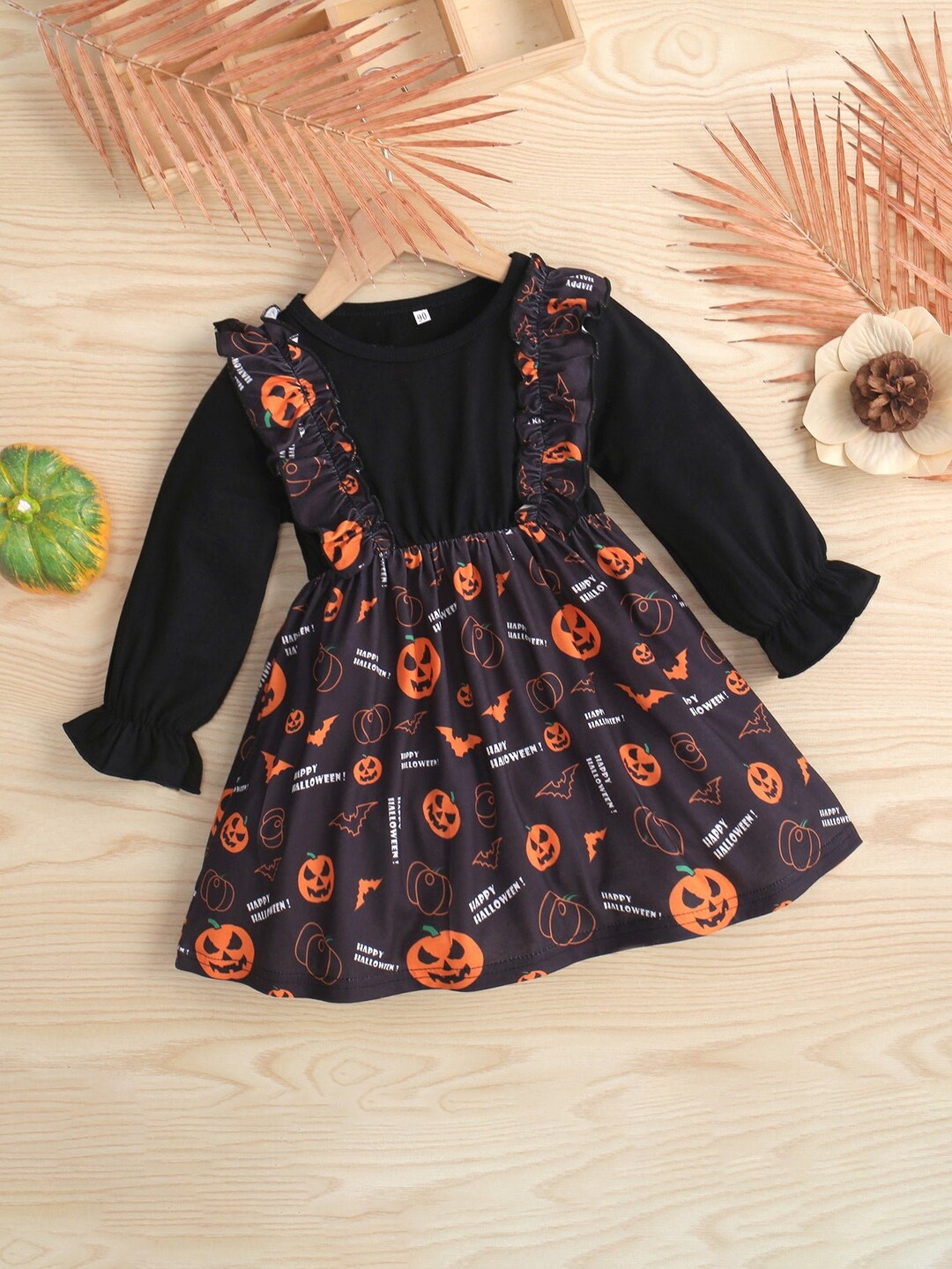 Dress With Pumpkins Girls Halloween Dress Baby Halloween Etsy