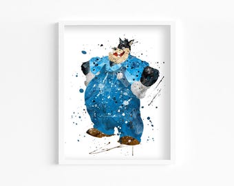 Pete Watercolor Print, Home Decor, Wall Art, Nursery, Kids and Children Poster