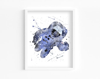 Watercolor Print, Home Decor, Wall Art, Nursery, Kids and Children Poster