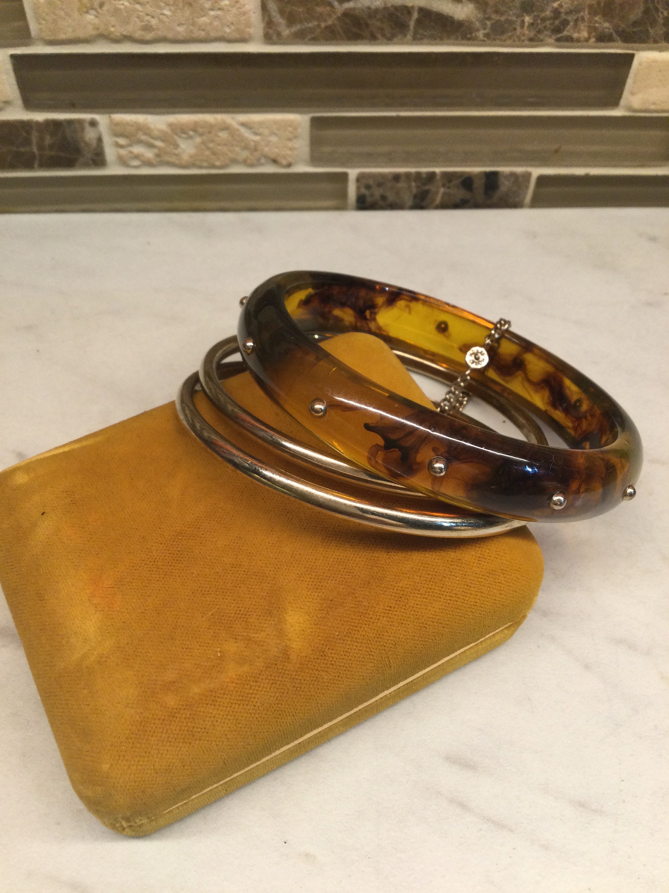 ヴィンテージ MONET バングルセット 3ピース ミックスバングル - Etsy 日本