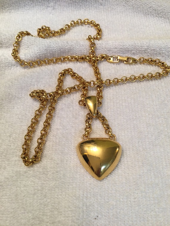 Golden Heart Necklace made by NAPIER