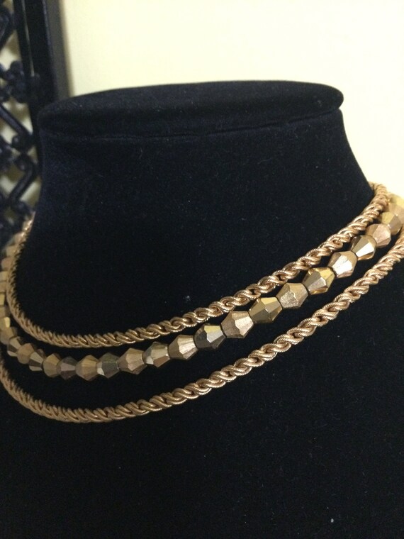 Trifari 3 strand necklace choker - image 8