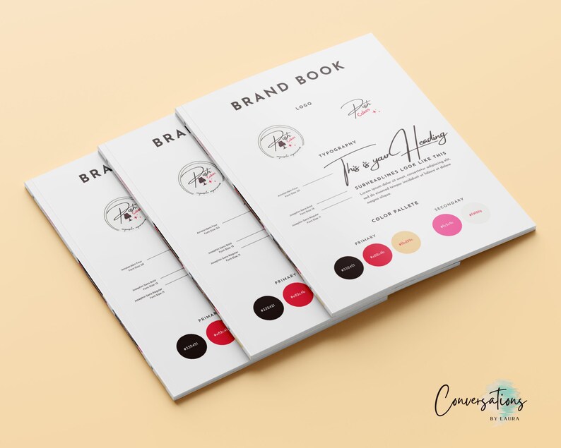 Digital Brand Book Canva Template Done for You Branding Kit Etsy