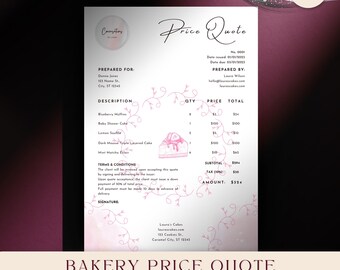Cake Shop Price Quote, Bakery Quotation for Home Baking, Cake Decorator ...