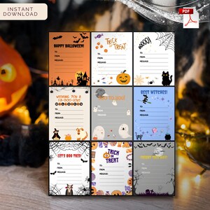 Halloween Candy Grams, Printable Candy Tags, Gift Tags, Trick or Treat Flyers, Boograms for PTA PTO Fundraiser, Instant Download PDF