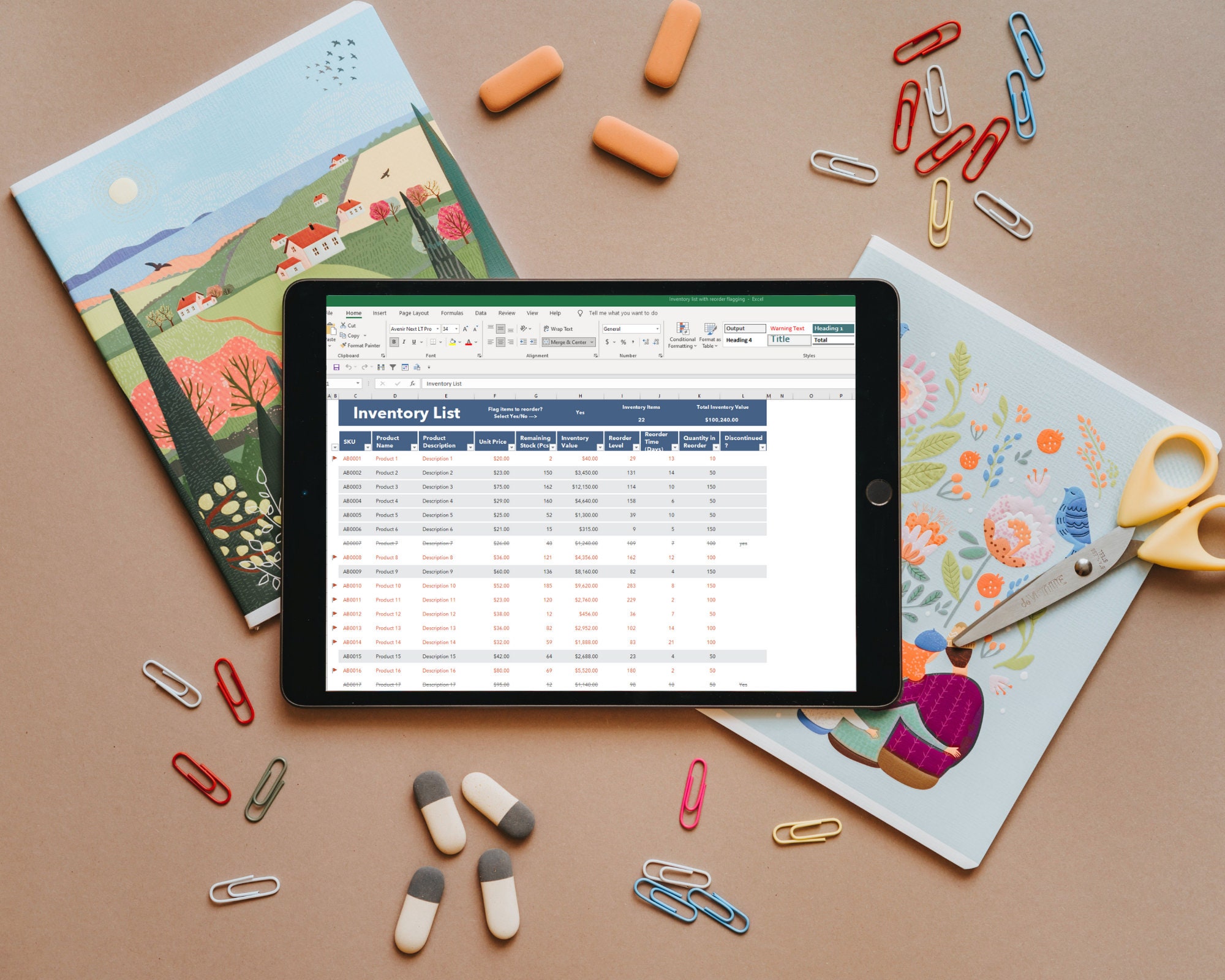 Simple Inventory Tracker for Google Sheets and Excel Small - Etsy