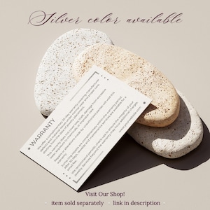 Dauerhafte Schmuckgarantie- und Nachsorgekarten, Schmuckmarken-Kundenhandout, Sofortiger Download Bearbeitbare Canva-Vorlage, Sleek Gold Bild 10