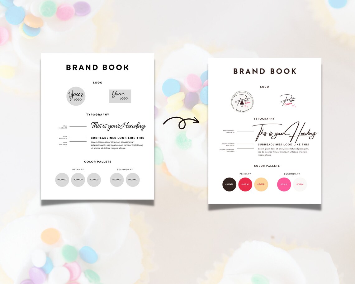 Digital Brand Book Canva Template Done for You Branding Kit Etsy