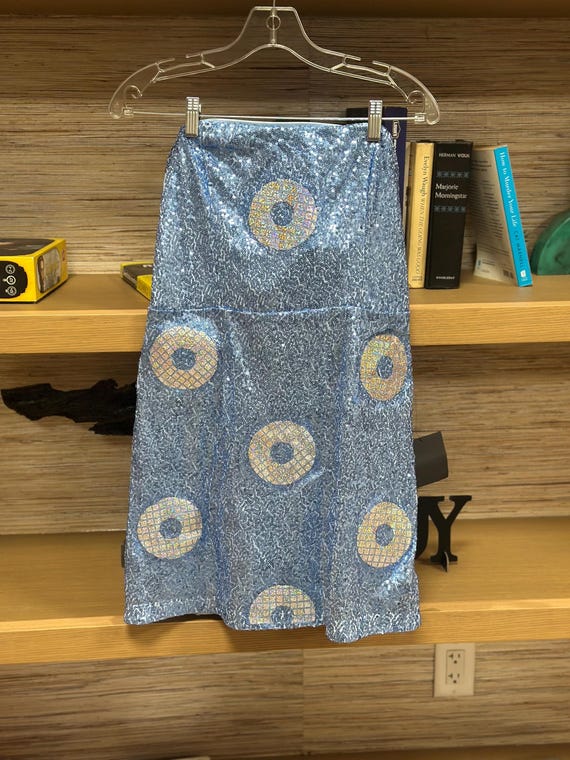 princess polly baby blue dress Phish Sequin Donut Dress Lulus Size Large - Strapless