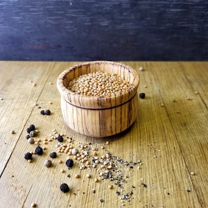 Gewürzdose aus Holz | Holzschale | Umweltfreundliches Produkt, Holzbehälter | Gewürzbehälter | Gewürzdose | Salzdose