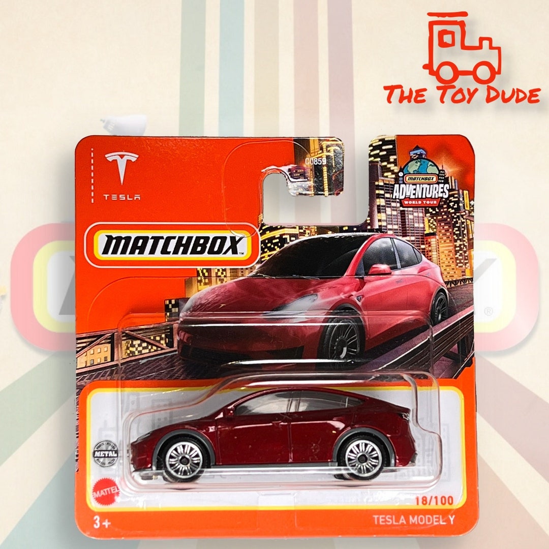 Tesla Model Y Matchbox Collectible Etsy