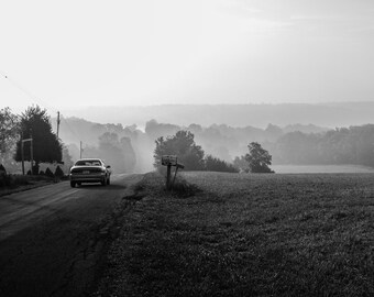 Foggy country road, Photographs, photos, prints, photography
