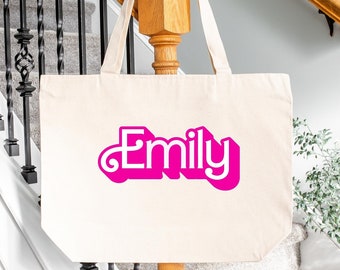 Personalized Tote Bags | Shopping Bag | Bridesmaid Tote Bags | Large Tote Bag | Favorite Things Tote | Beach Bag | Personalized Gift