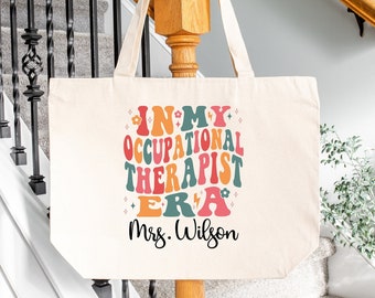 Personalized Occupational Therapist Tote Bag, Custom OT Gift
