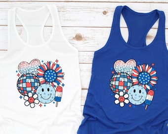 Patriotic Women's Tank Top | 4th of July American Flag