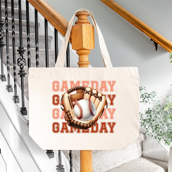 Baseball Game Day Large Tote Bag, Baseball Mom Large Tote Bag, Game Day Large Tote Bag, Stylish and Spacious Baseball Mom Accessory Tote Bag