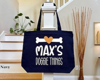 Custom Pet Portrait Tote Bag: Personalized Dog Mom Gift
