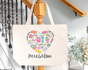 Personalized Occupational Therapist Tote Bag: Mental Health Matters