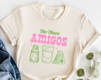 Three Amigos Tequila T-Shirt: Funny Cinco De Mayo Fiesta Tee