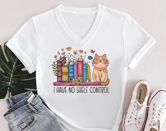 I Have No Shelf Control Shirt: Book Lover Library Tee