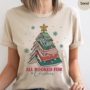 All Booked For Christmas Shirt Gift For Librarian Shirt | Book Lovers Christmas | All Booked For Christmas School Shirt | Book Lovers Shirt
