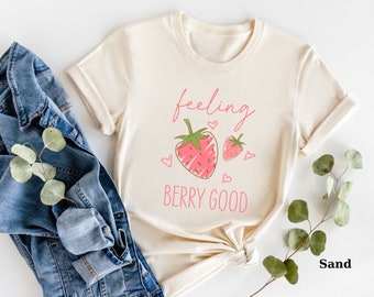 Feeling Berry Good T-Shirt, Summer Fruit Graphic Tee