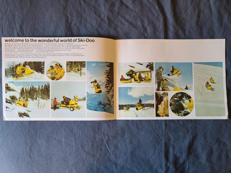Vintage 1967 Bombardier Limited Ski-Doo Light Footed Snowmobile Brochure image 3