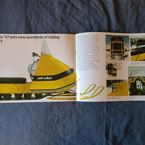 Vintage 1967 Bombardier Limited Ski-Doo Light Footed Snowmobile Brochure image 4