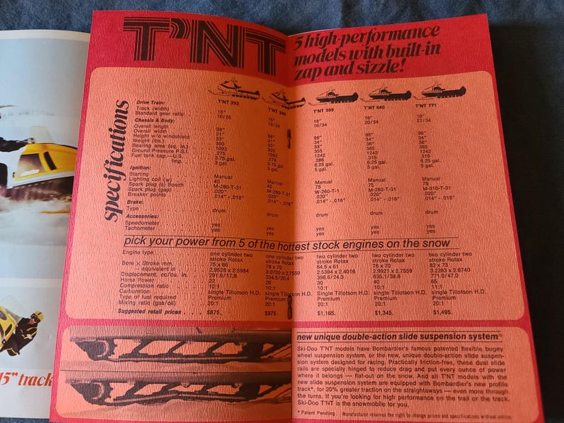 Vintage 1969 Bombardier Limited Ski-Doo TNT Brochure image 4