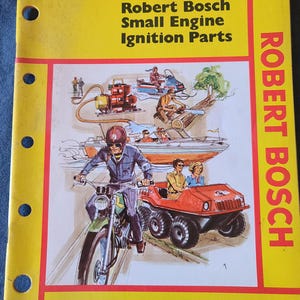 Vintage 1976 Robert Bosch Small Engine Ignition Parts Catalog No 221104