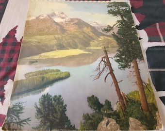 3 Complete 1943 1946 1947 Swiss Stehli Mountain Alps Color Art Calendar Lot