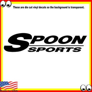 Spoon Sports Vinyl Cut Sticker Decal logo Honda JDM