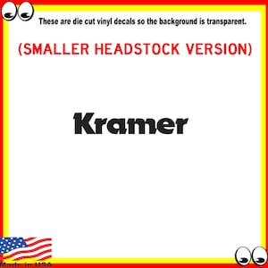 Kramer gitaarkop vinyl sticker