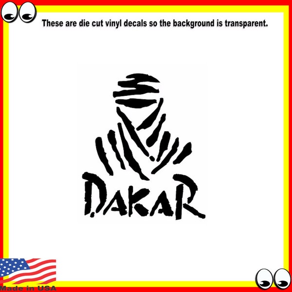 Dakar Rally Vinyl Cut Decal Sticker Logo Paris To Dakar Rally JDM Motorsports