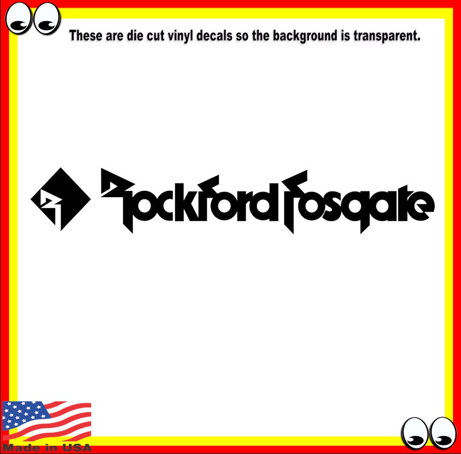 Rockford fosgate decal discount