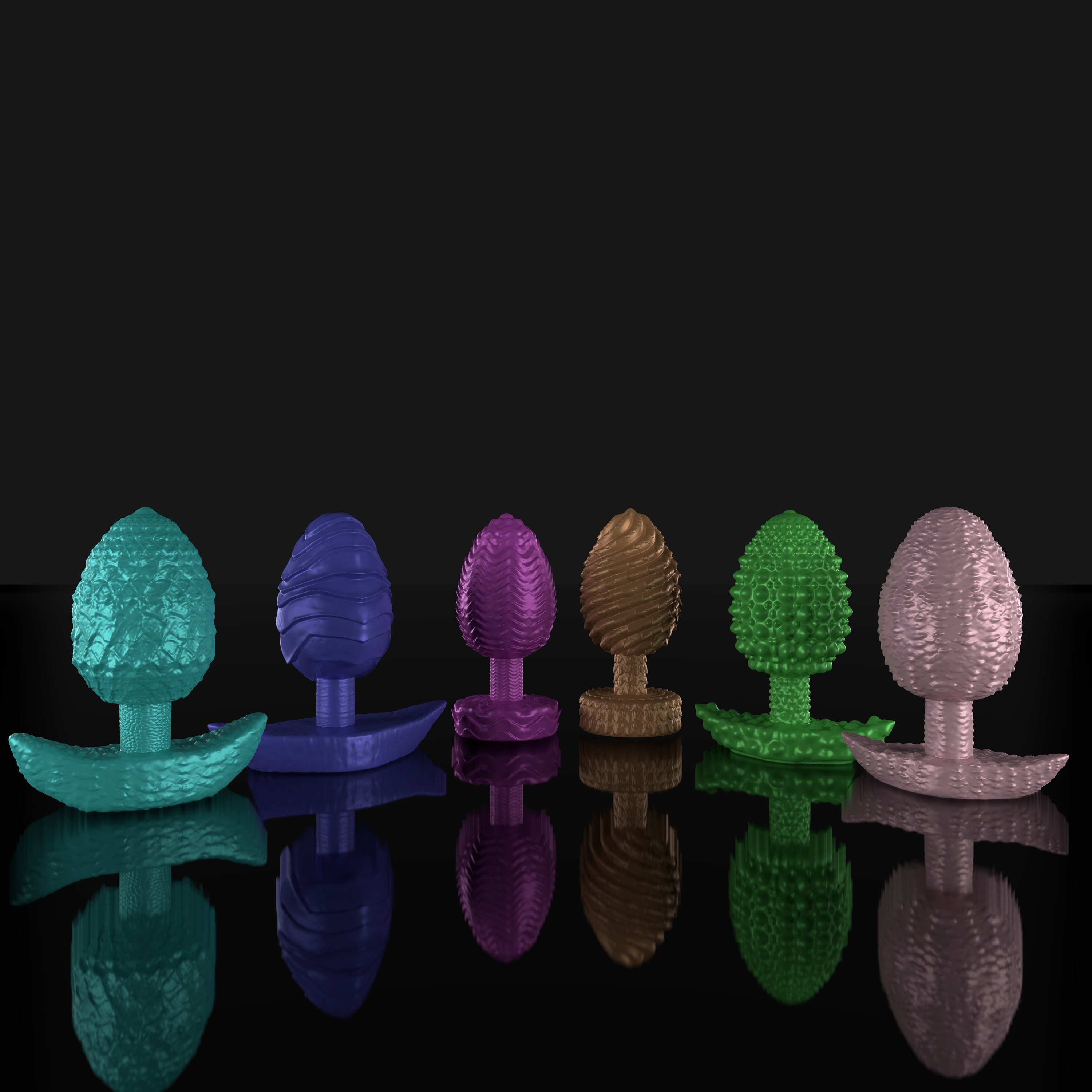 Stl Butt Plugs 6 Different Models and Molds Bundle, Anal Trainer Plug ...