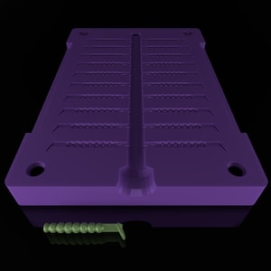Stl Bait Grub Fish Mold for 3d Printer, Grub Fish Fishing Bait Stl Mold, Digital Fishing Lure Stl Mould, Grub Worm Bait Mould