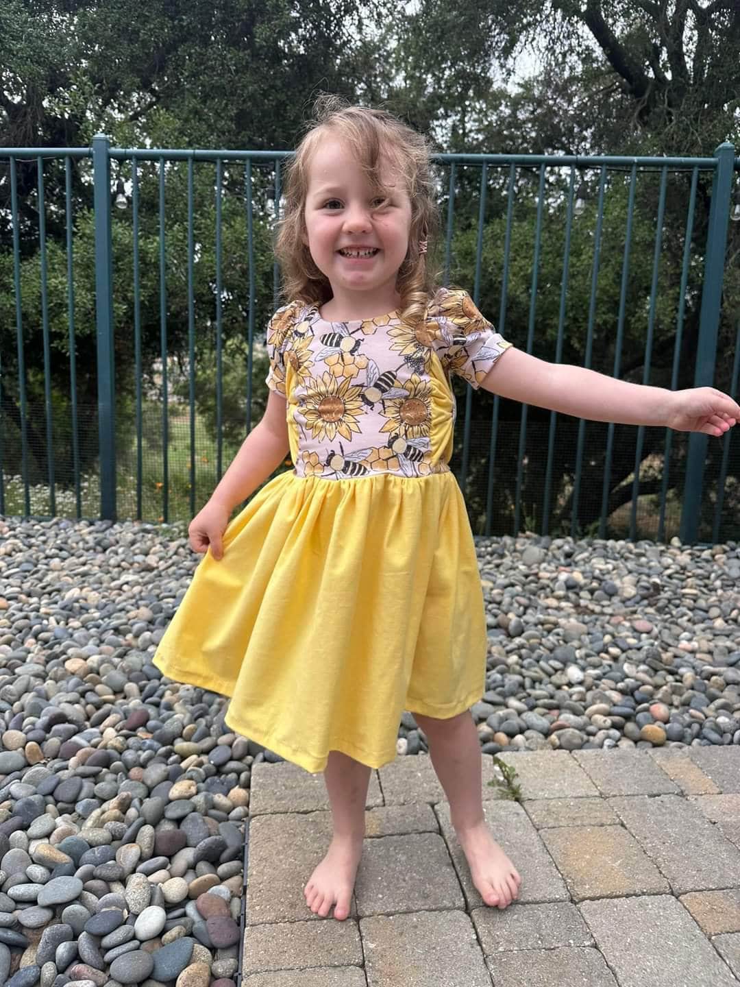 Cute Daisy ColorfulPattern Print Dress