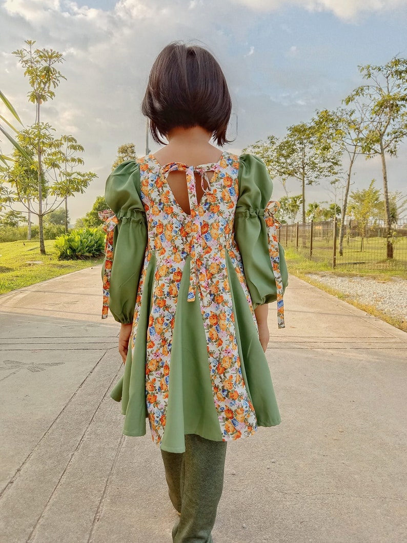 Azalea Dress PDF Sewing Pattern – Children's Twirly Godet Skirt, Sizes ...