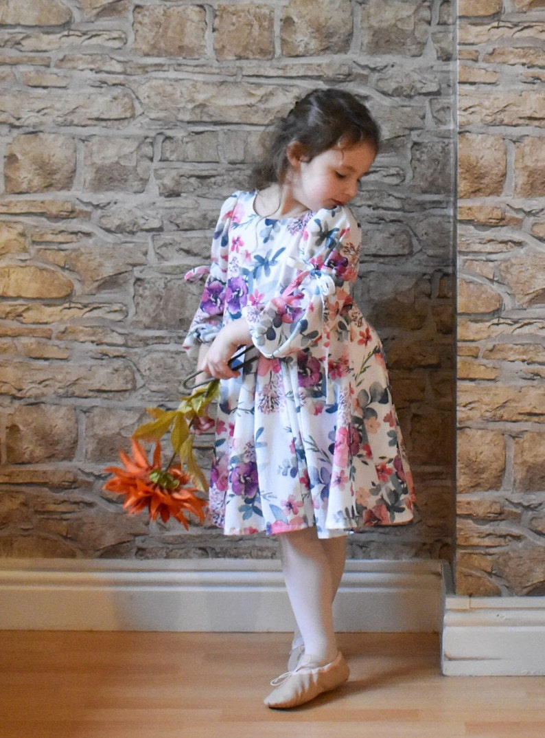 Azalea Dress PDF Sewing Pattern – Children's Twirly Godet Skirt, Sizes ...