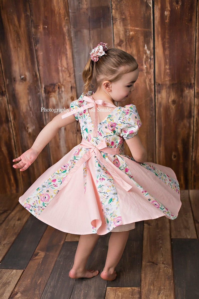 Azalea Dress PDF Sewing Pattern – Children's Twirly Godet Skirt, Sizes ...