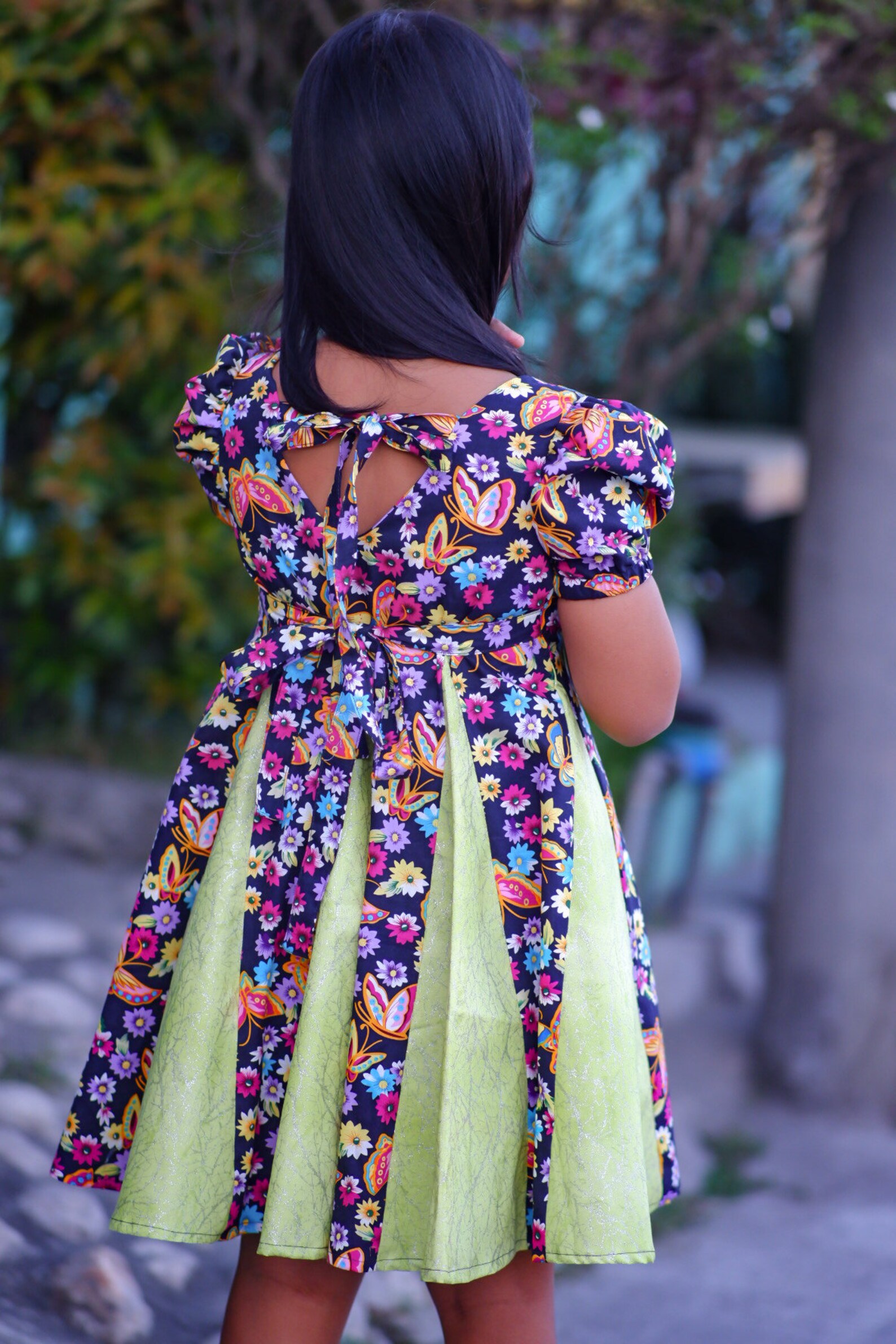 Azalea Dress PDF Sewing Pattern – Children's Twirly Godet Skirt, Sizes ...