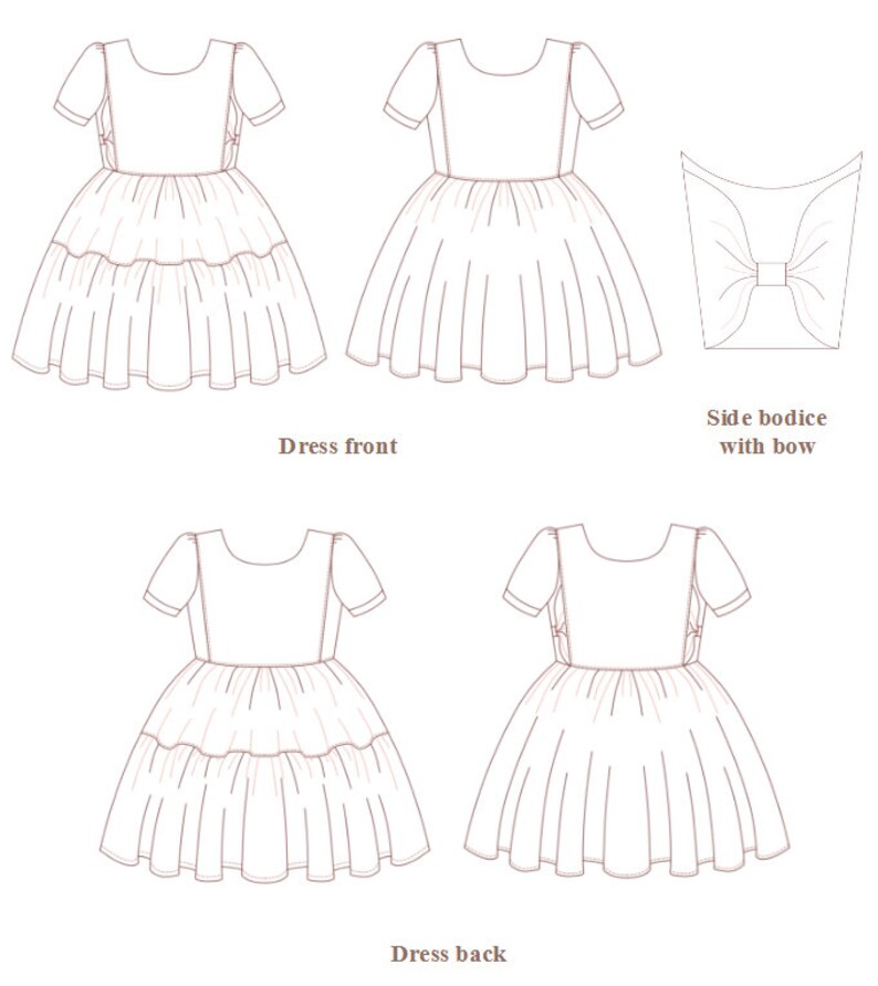 Daisy Dress Pdf Sewing Pattern Etsy