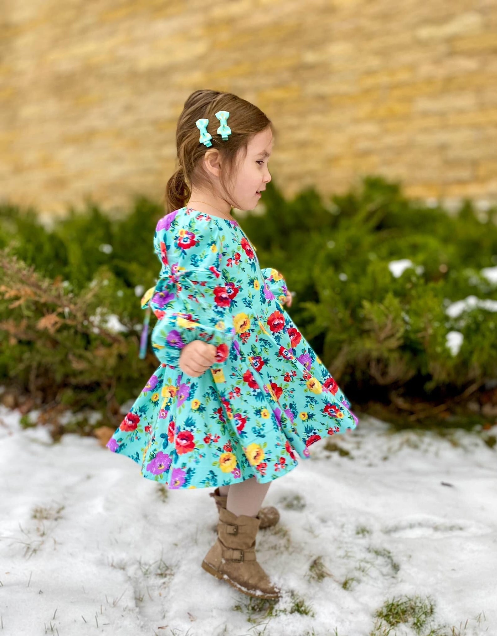 Azalea Dress PDF Sewing Pattern – Children's Twirly Godet Skirt, Sizes ...