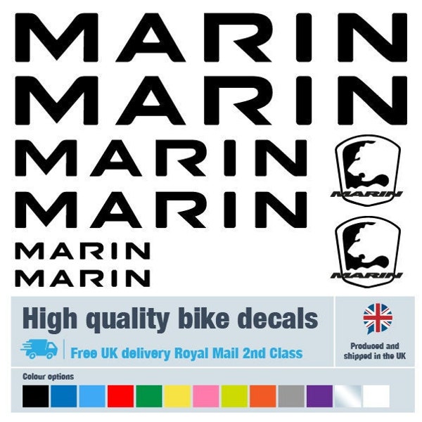 marin bike decal sets