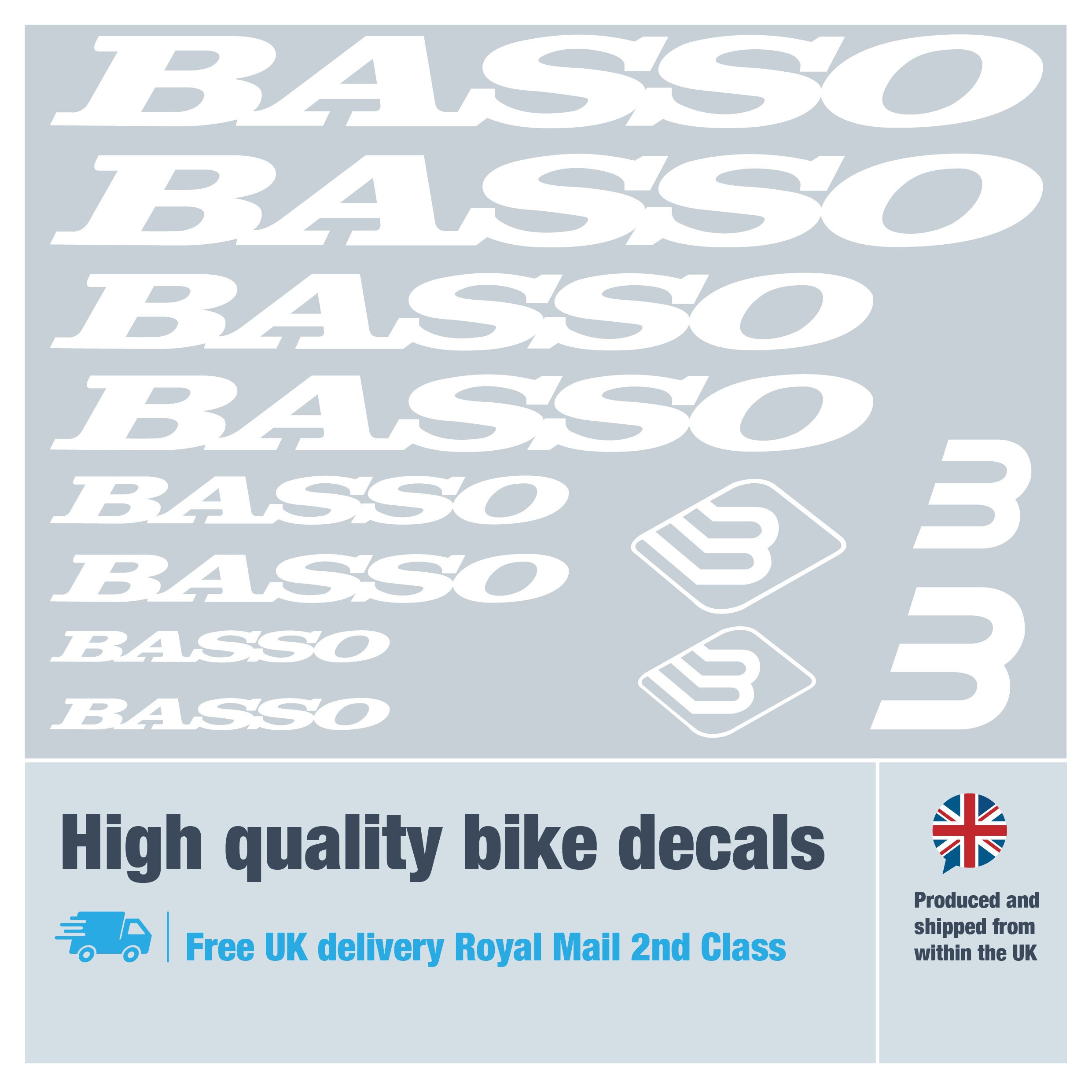 Basso Bike Labels / Decals With Free Bike Protection 28 Pack Etsy