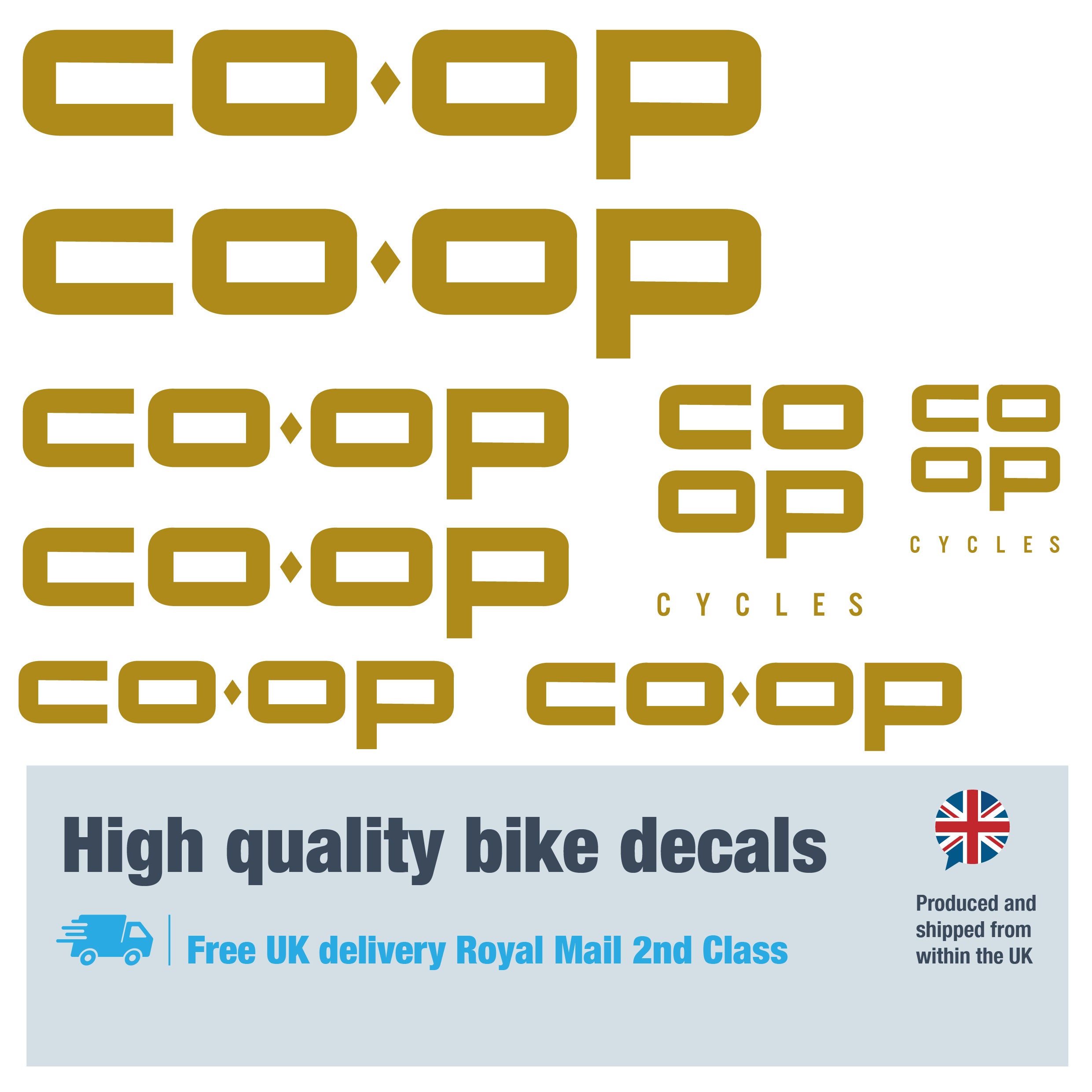 Co op Bike Labels Decals With Free Bike Protection 23 Pack 13