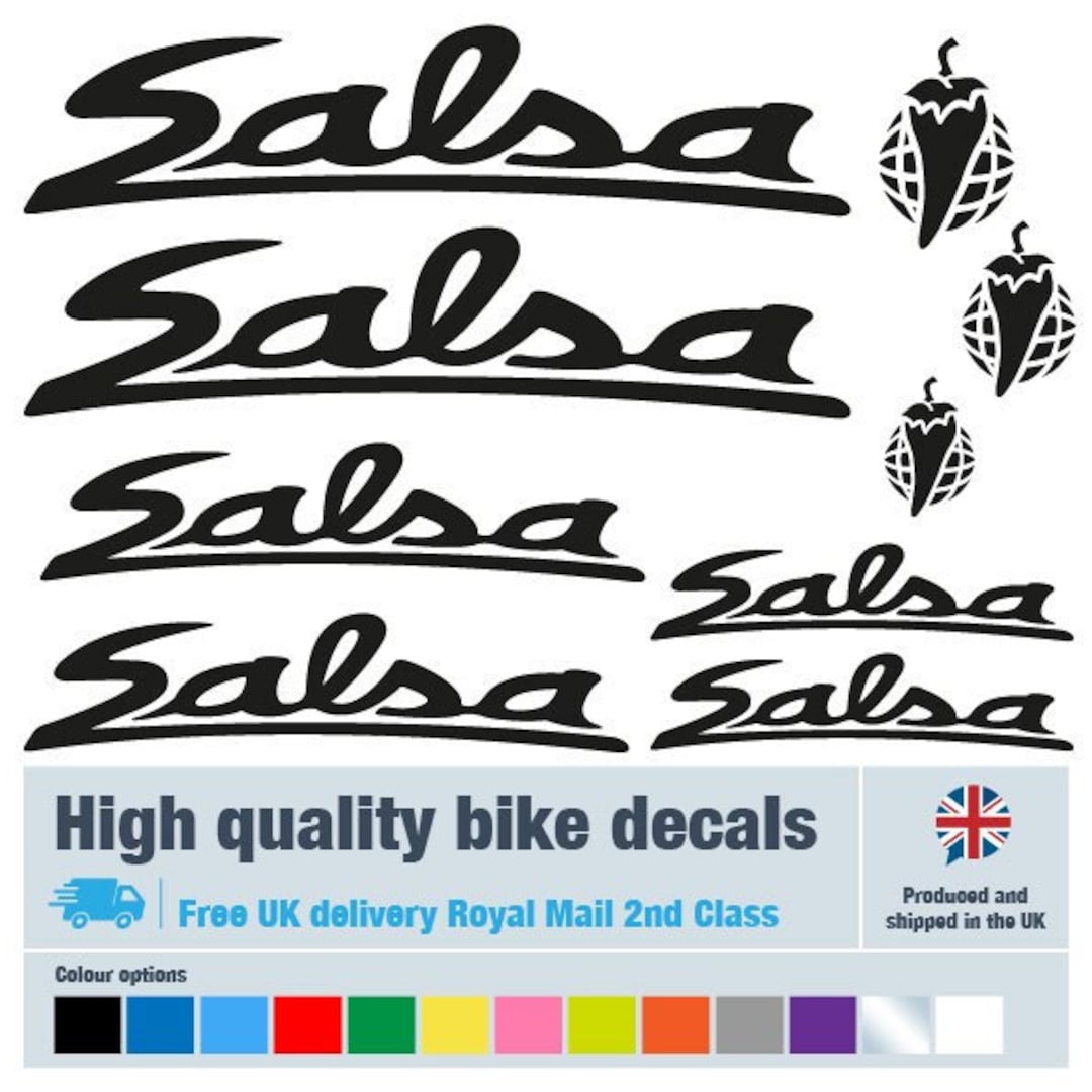 salsa cycles stickers