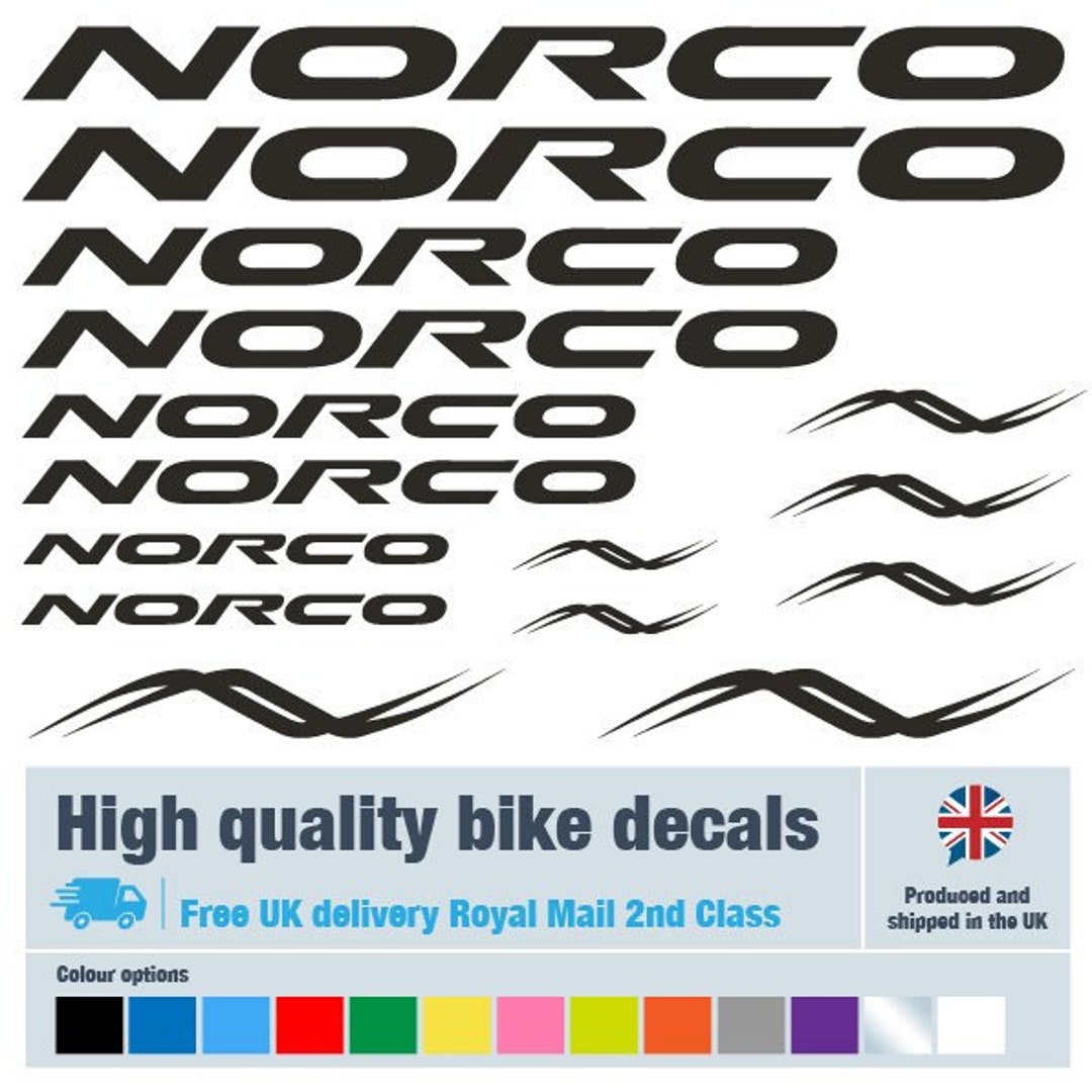 norco bike decals
