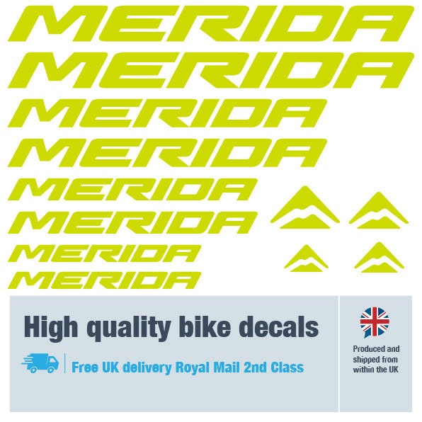 Merida bike cheap decals
